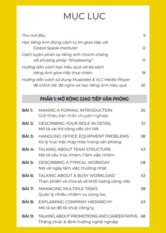 TIẾNG ANH GIAO TIẾP THỰC CHIẾN CHO NGƯỜI ĐI LÀM – TRUNG CẤP