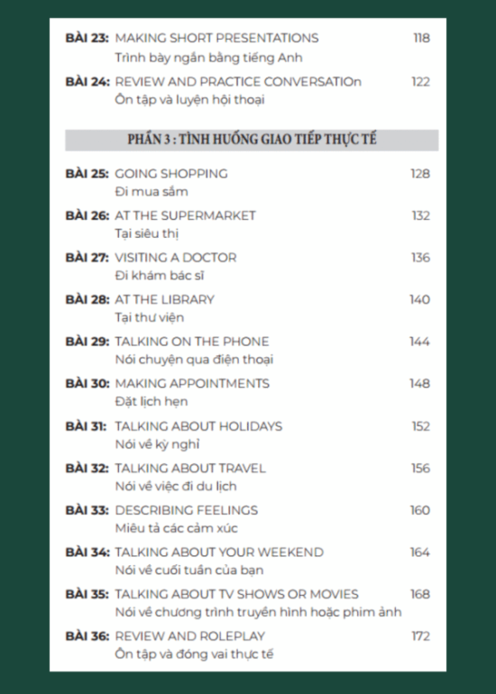 TIẾNG ANH GIAO TIẾP THỰC CHIẾN - HỌC SINH SINH VIÊN - CƠ BẢN