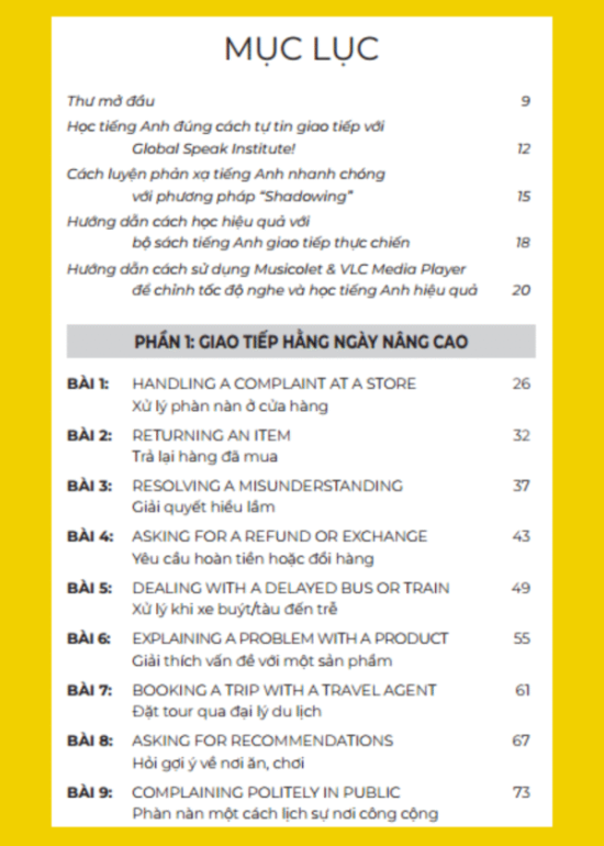 TIẾNG ANH GIAO TIẾP THỰC CHIẾN - ĐỜI SỐNG HÀNG NGÀY - TRUNG CẤP