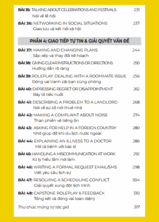 TIẾNG ANH GIAO TIẾP THỰC CHIẾN - ĐỜI SỐNG HÀNG NGÀY - TRUNG CẤP